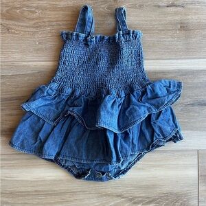 Blue Denim Baby Romper